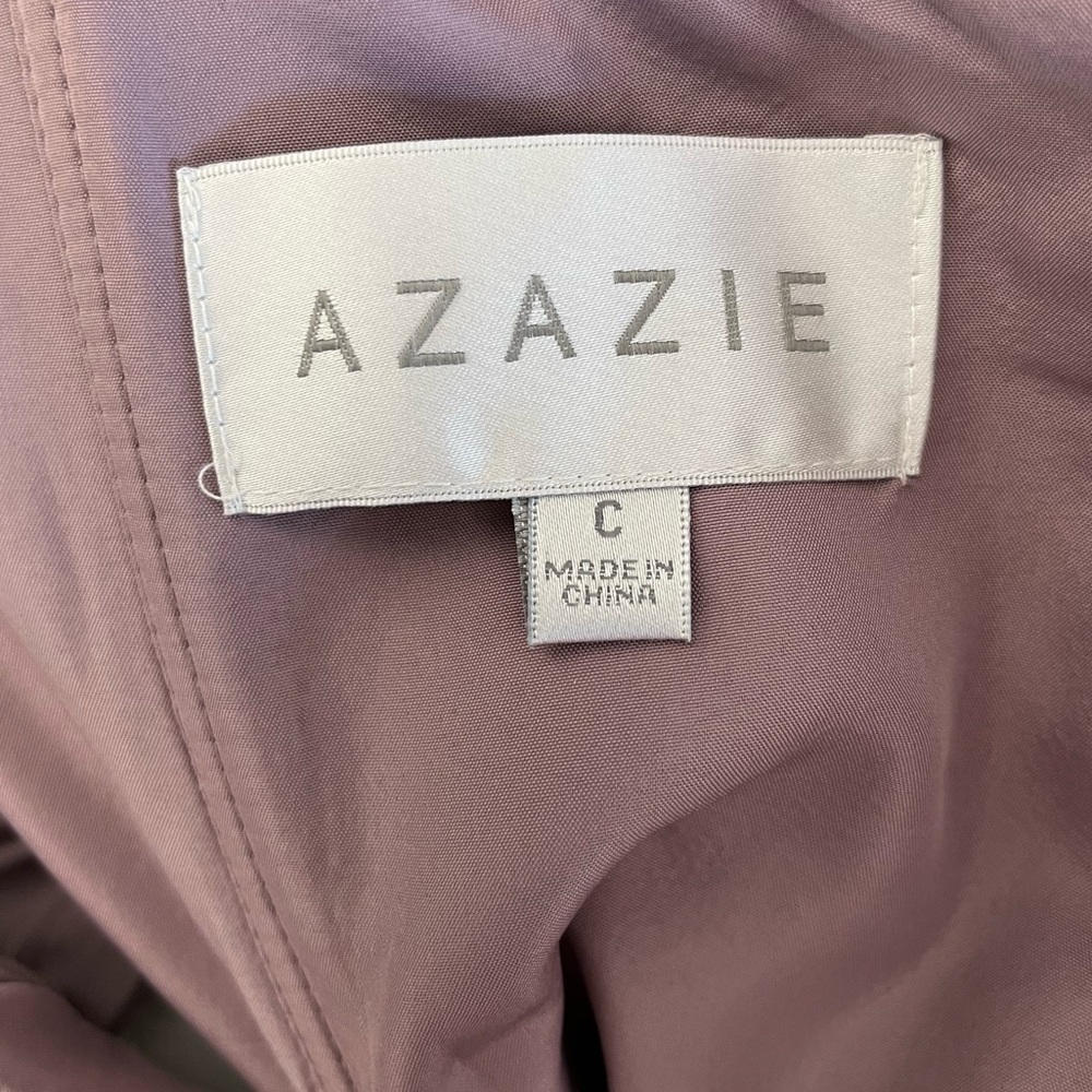 NWT Azazie Audrianna Maxi dress/ Gown/ Dusk/ Double lined/ Approx. size US 14/16 - Picture 13 of 17